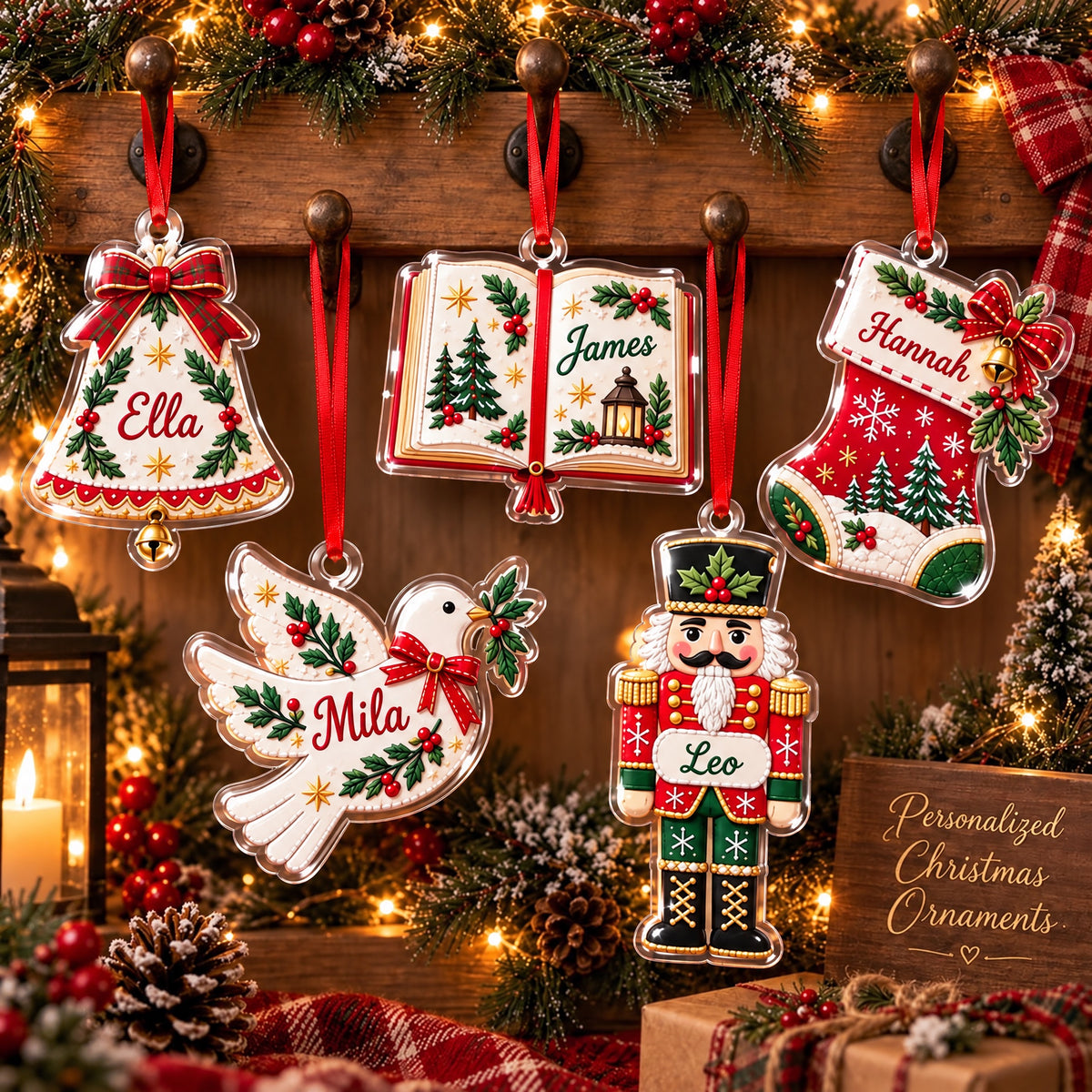 ✨❤️ Personalized Name Christmas Ornament