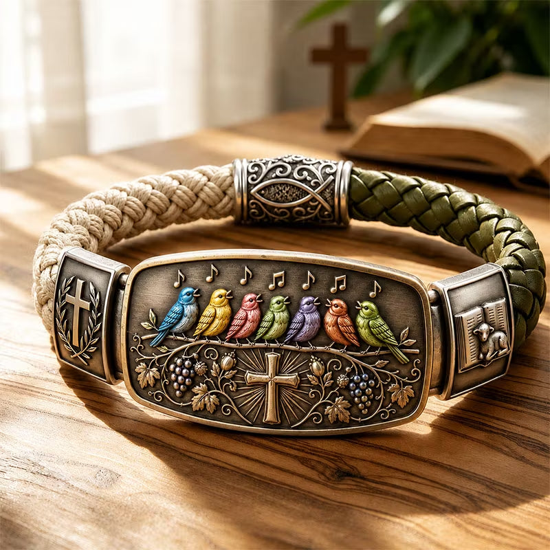 Faith Over Fear Bracelet – Christian Cross Bracelet Inspired by Isaiah 41:10, Hope, Courage & Divine Strength