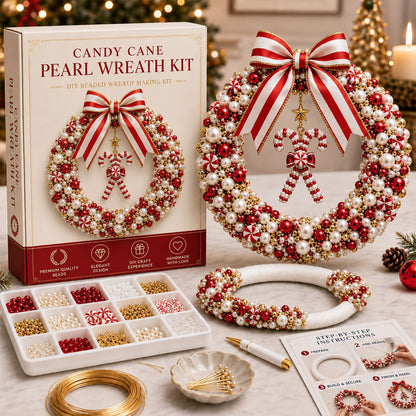 DIY Pearl Wreath Making Kit – Handmade Beaded Holiday Decor