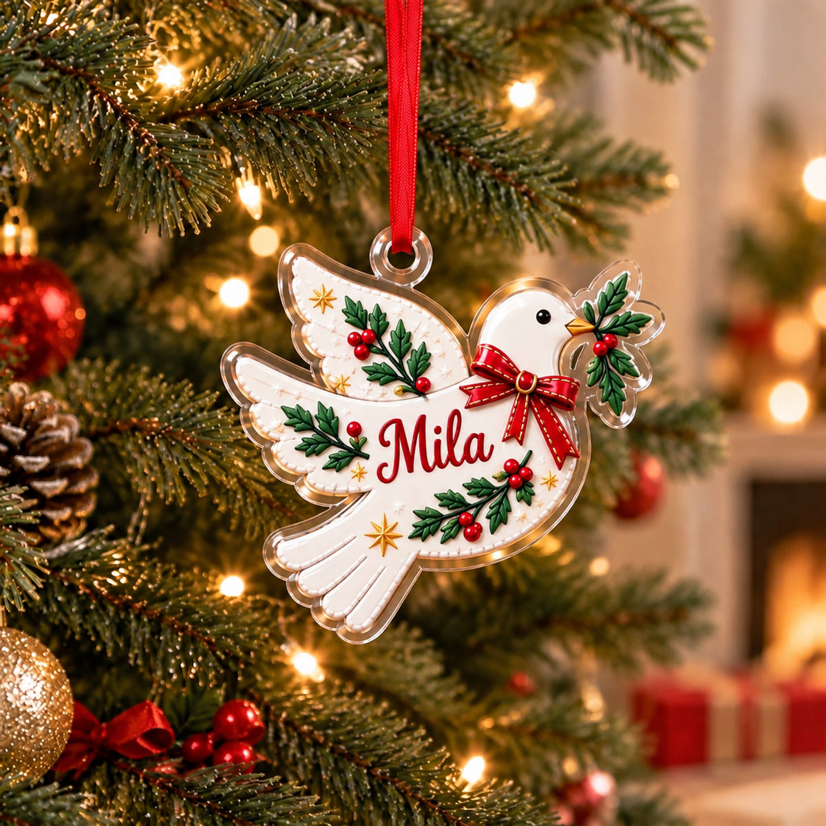 ✨❤️ Personalized Name Christmas Ornament