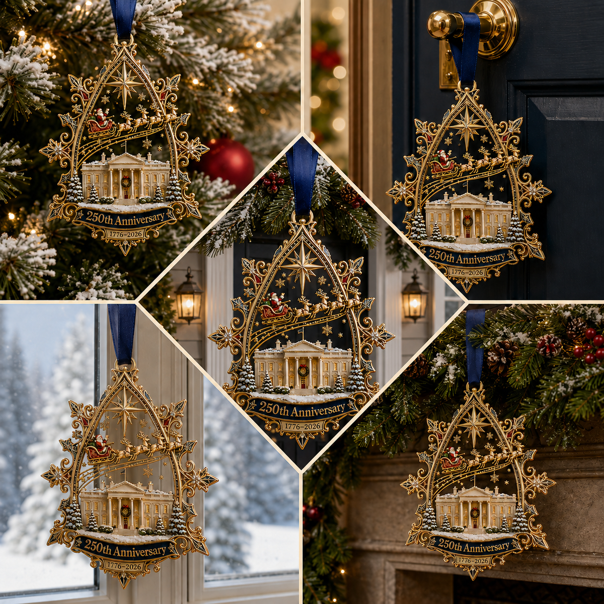 250th Anniversary Heritage Christmas Ornament – A Timeless Tribute to American History (1776–2026)