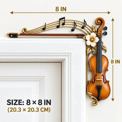 🎻 Violin & Music Notes Door Topper | Musical Wall Accent