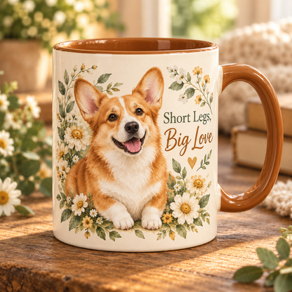 Dog Lover Floral Ceramic Mug – A Loyal Heart, A Forever Friend