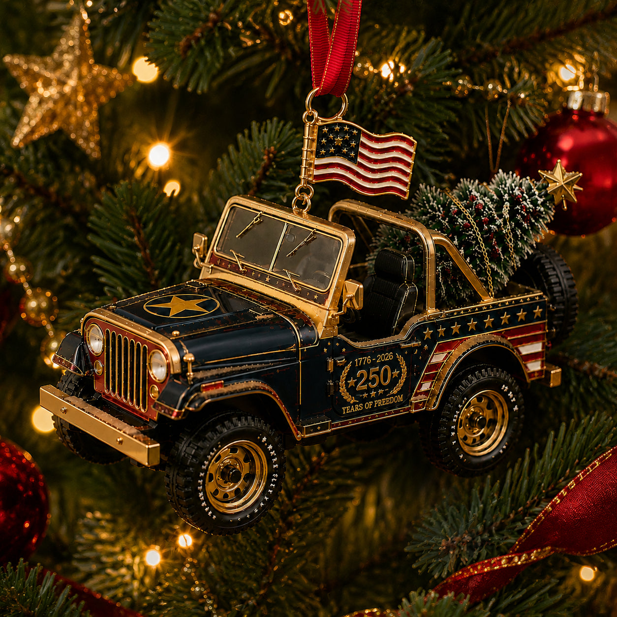 250th Anniversary Golf Christmas Ornament