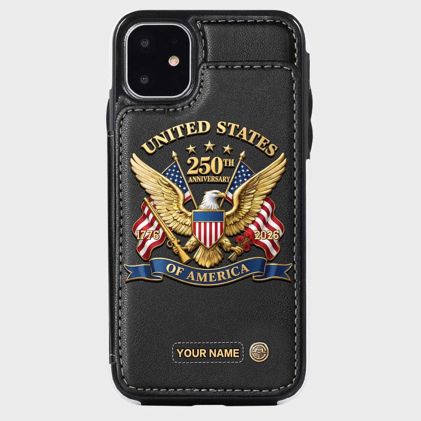 【Father's Day 50% OFF】United States 250th Anniversary Custom Wallet Phone Case