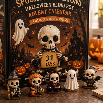💀Spooky Skeletons Halloween Advent Calendar – 31 Days of Creepy Cute Surprises!