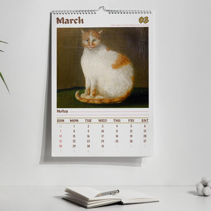 Weird Cats in Renaissance Paintings 2027 Wall Calendar – Funny Historical Cat Art Monthly Planner