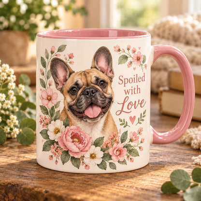 Dog Lover Floral Ceramic Mug – A Loyal Heart, A Forever Friend