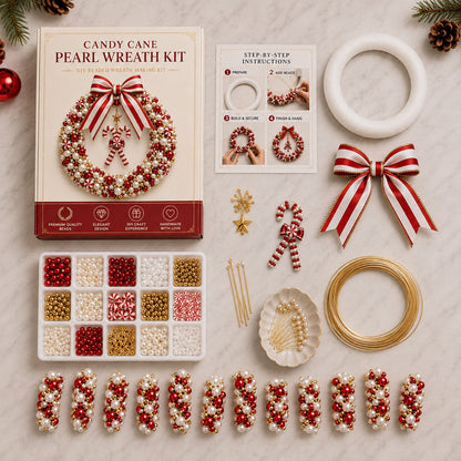 DIY Pearl Wreath Making Kit – Handmade Beaded Holiday Decor