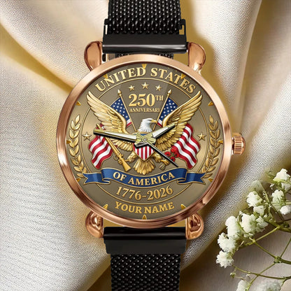 United States 250th Anniversary Personalized Watch