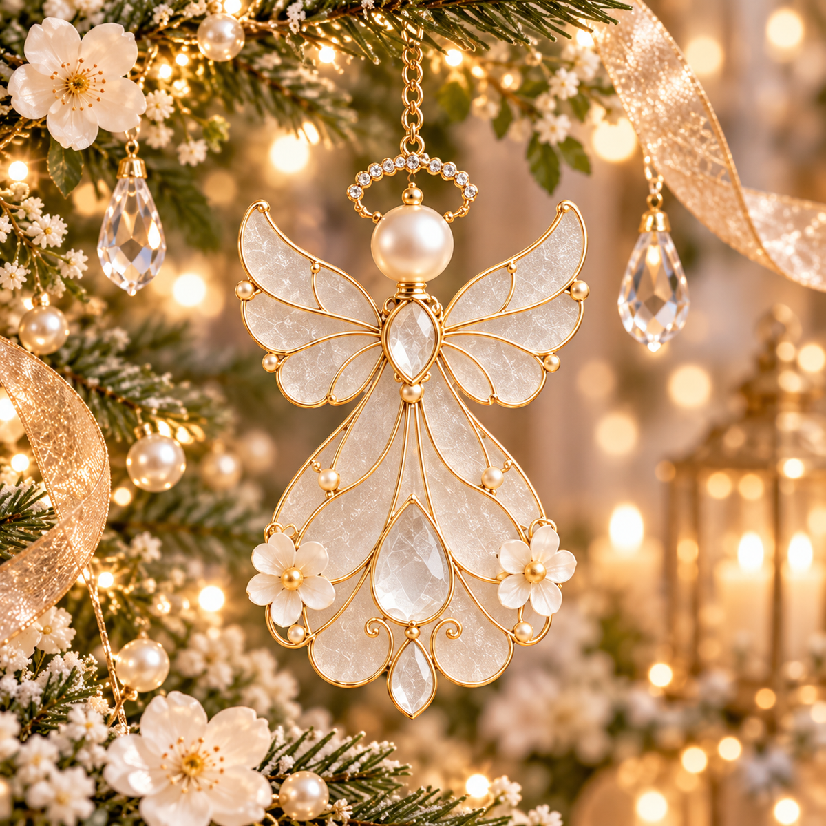 Birth Month Angel Christmas Ornaments – 12 Birthstone Colors