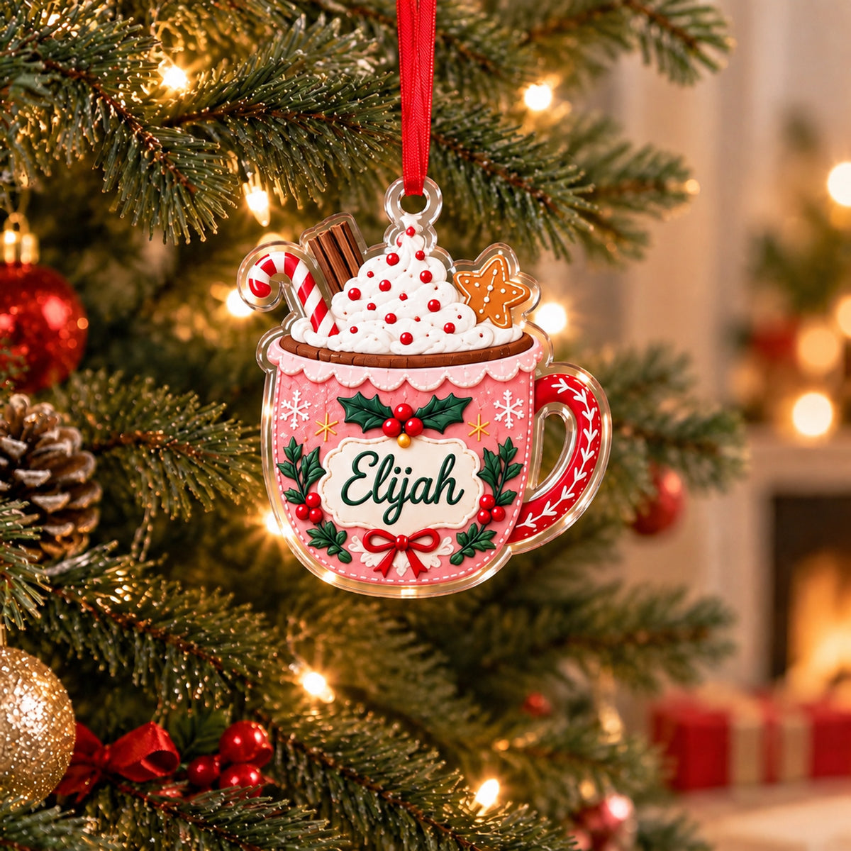 ✨❤️ Personalized Name Christmas Ornament