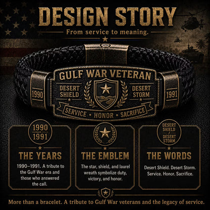Gulf War Veteran Honor Bracelet