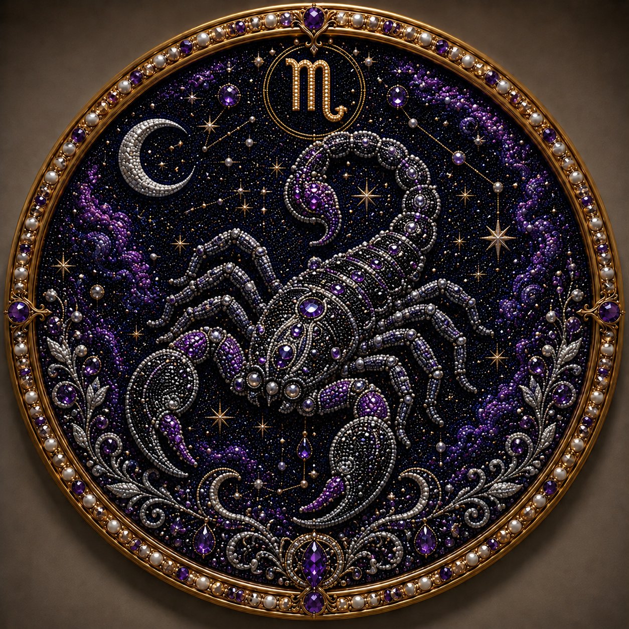 🌙♈ 12 Zodiac Signs Pearl Art Kit