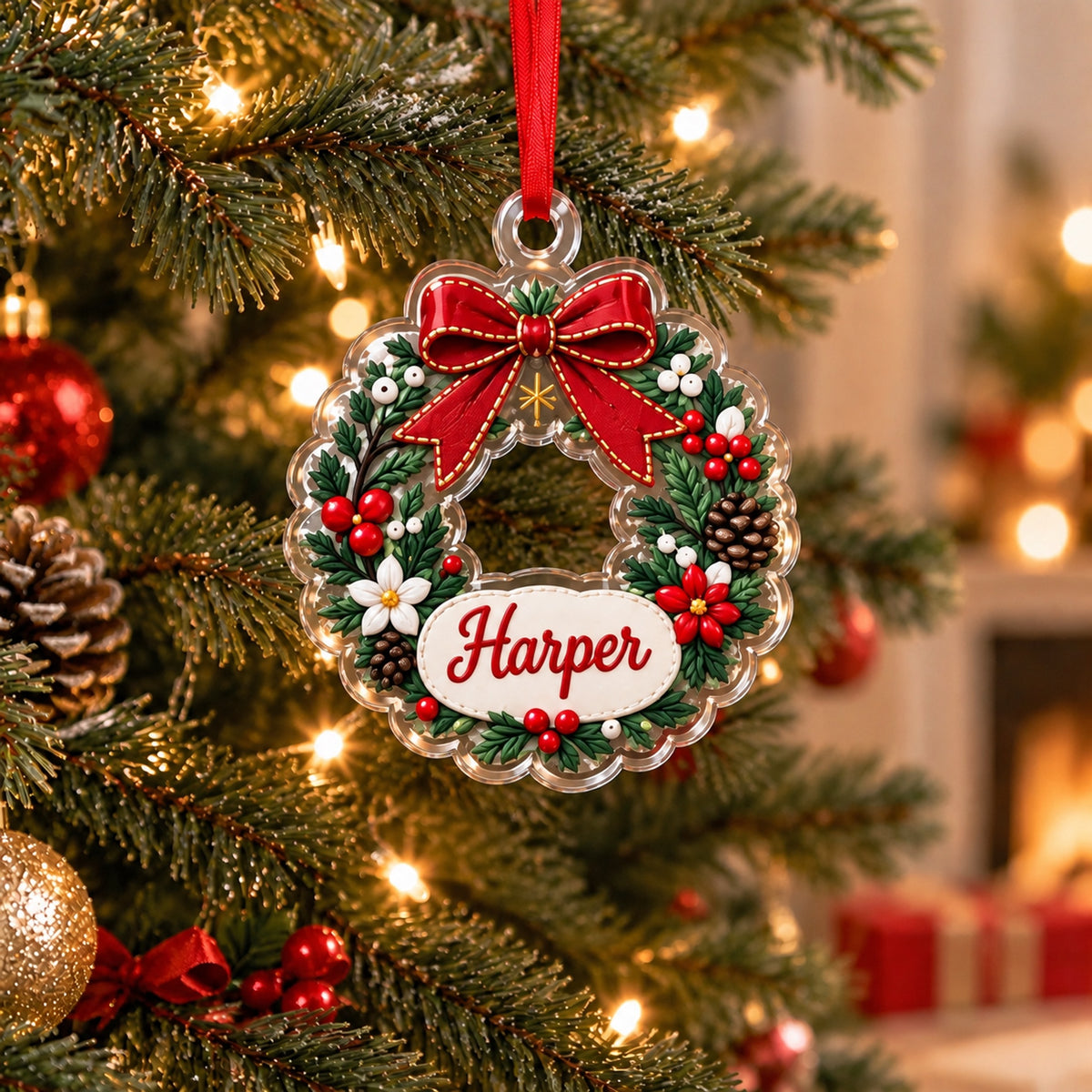 ✨❤️ Personalized Name Christmas Ornament