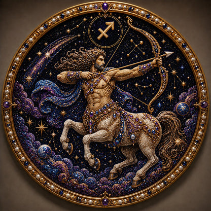 🌙♈ 12 Zodiac Signs Pearl Art Kit