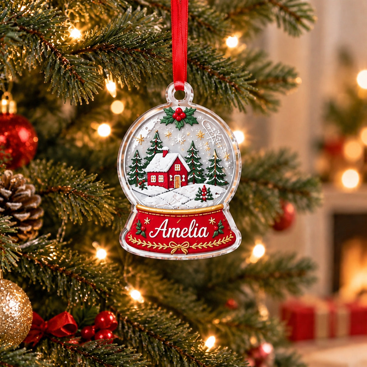 ✨❤️ Personalized Name Christmas Ornament