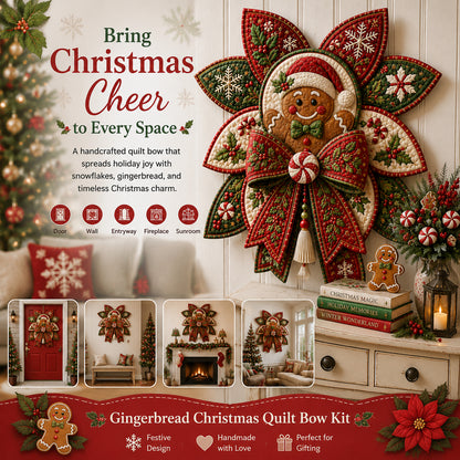 🧵Christmas Quilt Bow DIY Sewing Kit