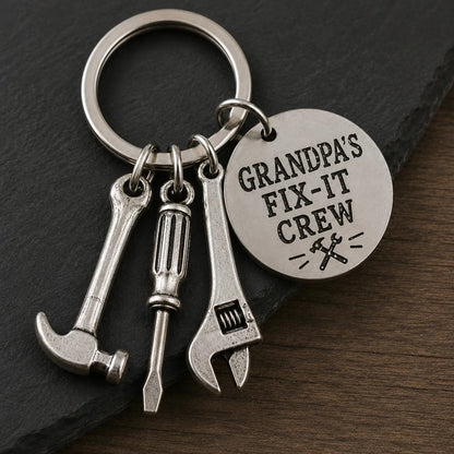 Dad’s Fix-It Crew Tool Keychain