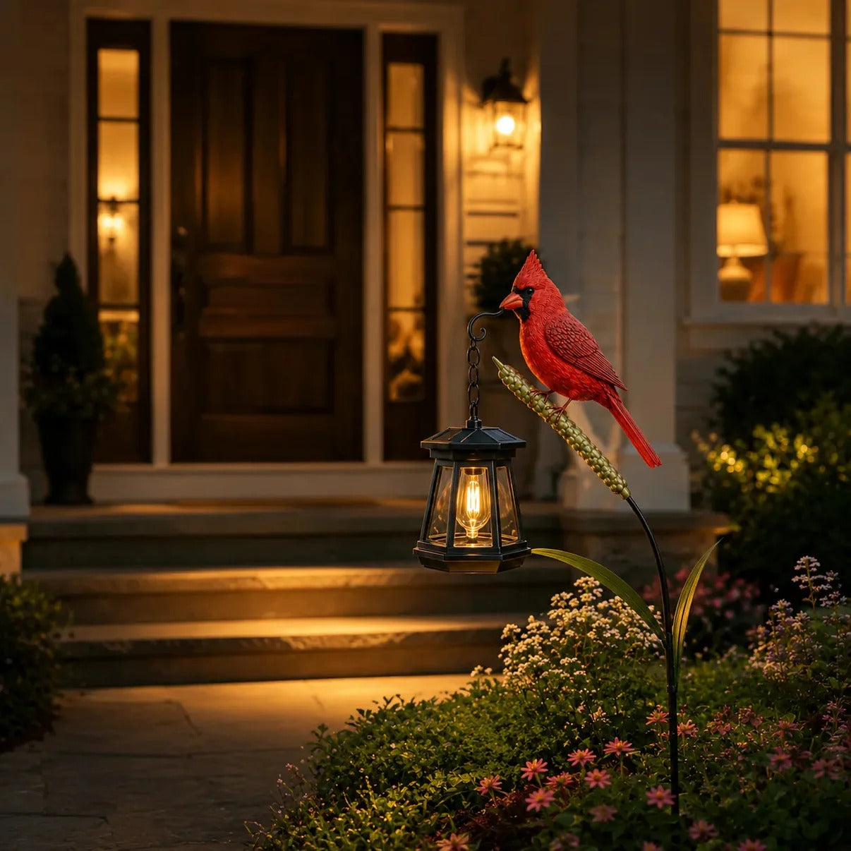 Cardinal Solar Lantern - A Warm Garden Light Full Of Love And Remembrance