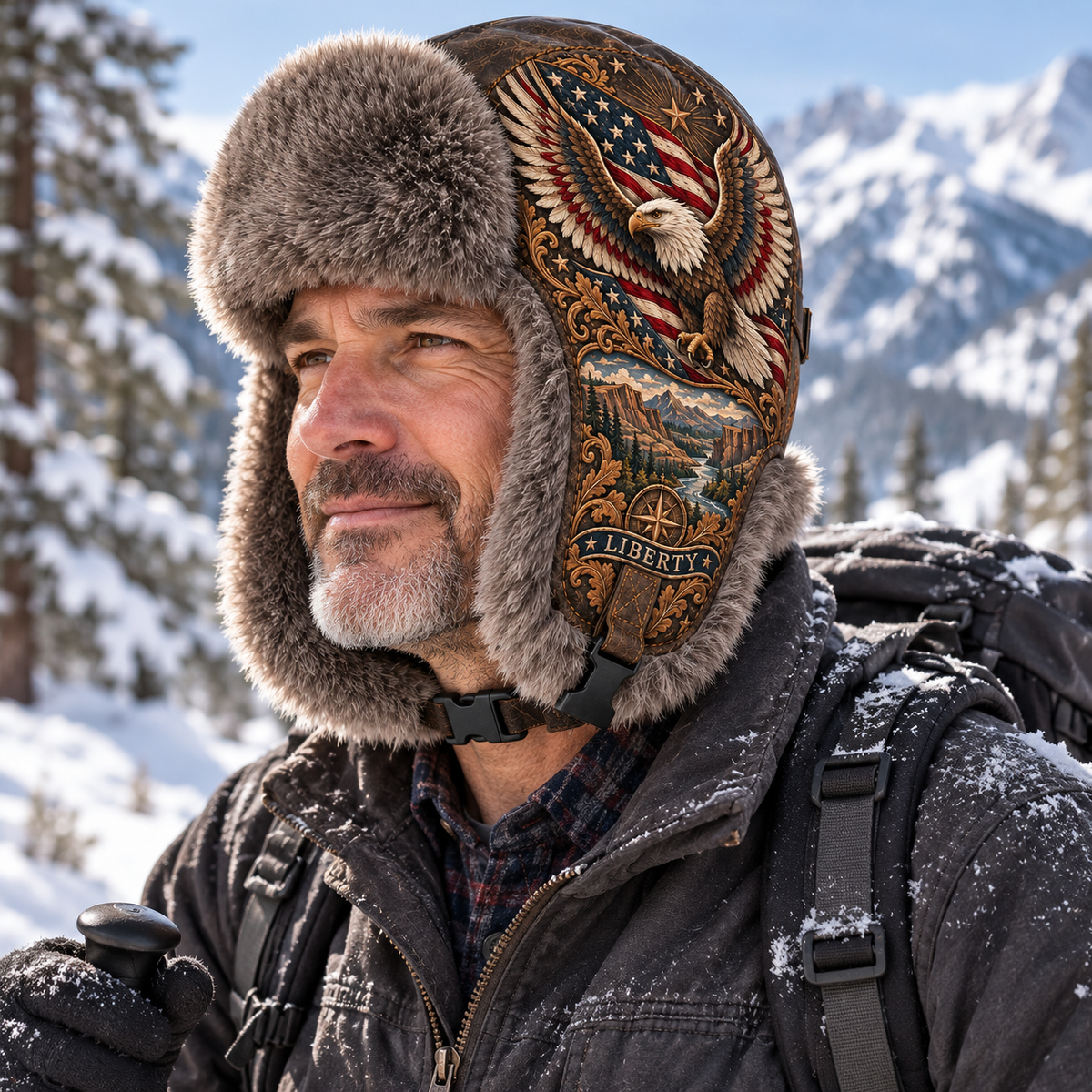 🦅 American Eagle Liberty Trapper Hat