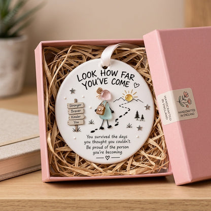 🎄 Inspirational Ceramic Ornament