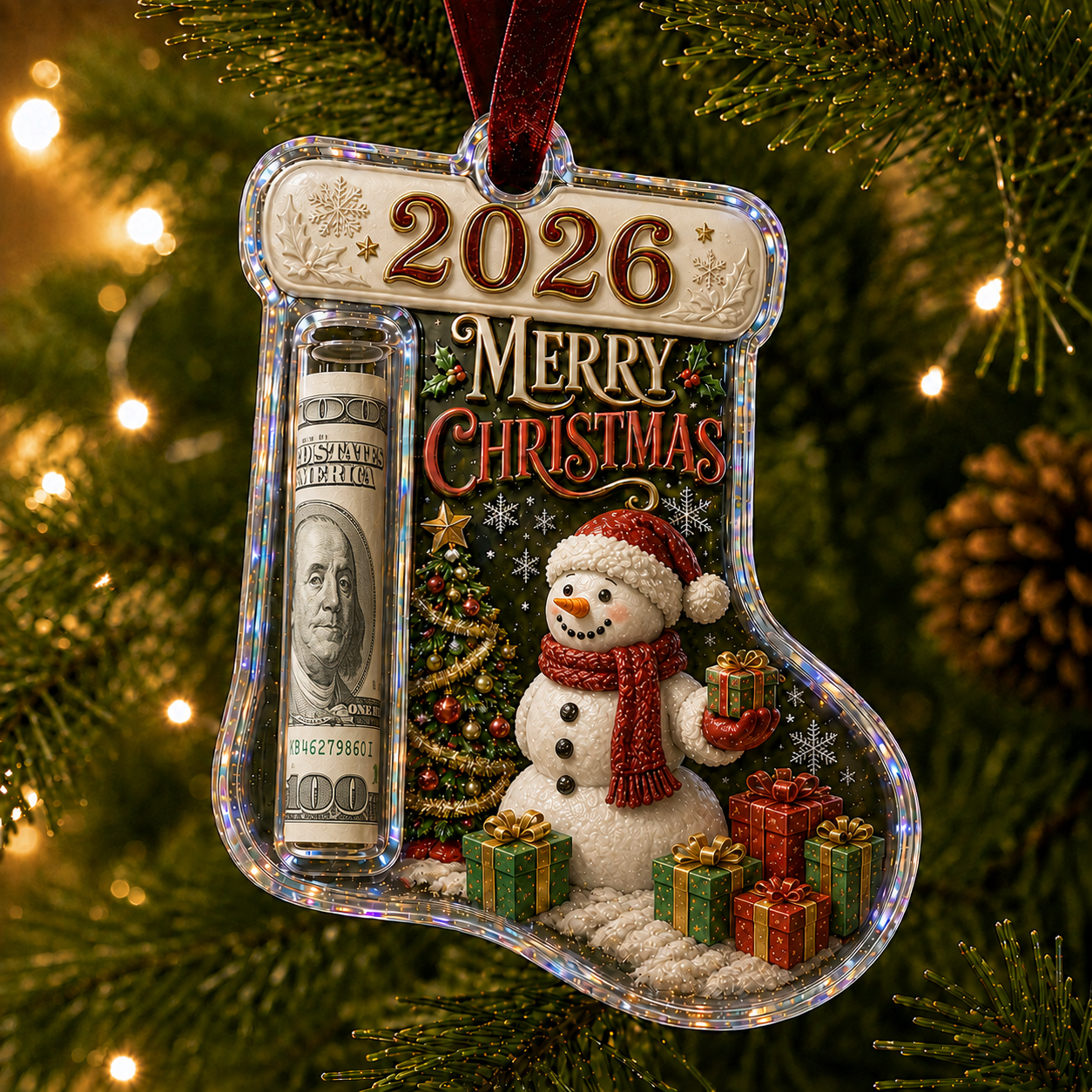🎅 2026 Christmas Gift 50% Off--Cash Clip Christmas Tree Ornament