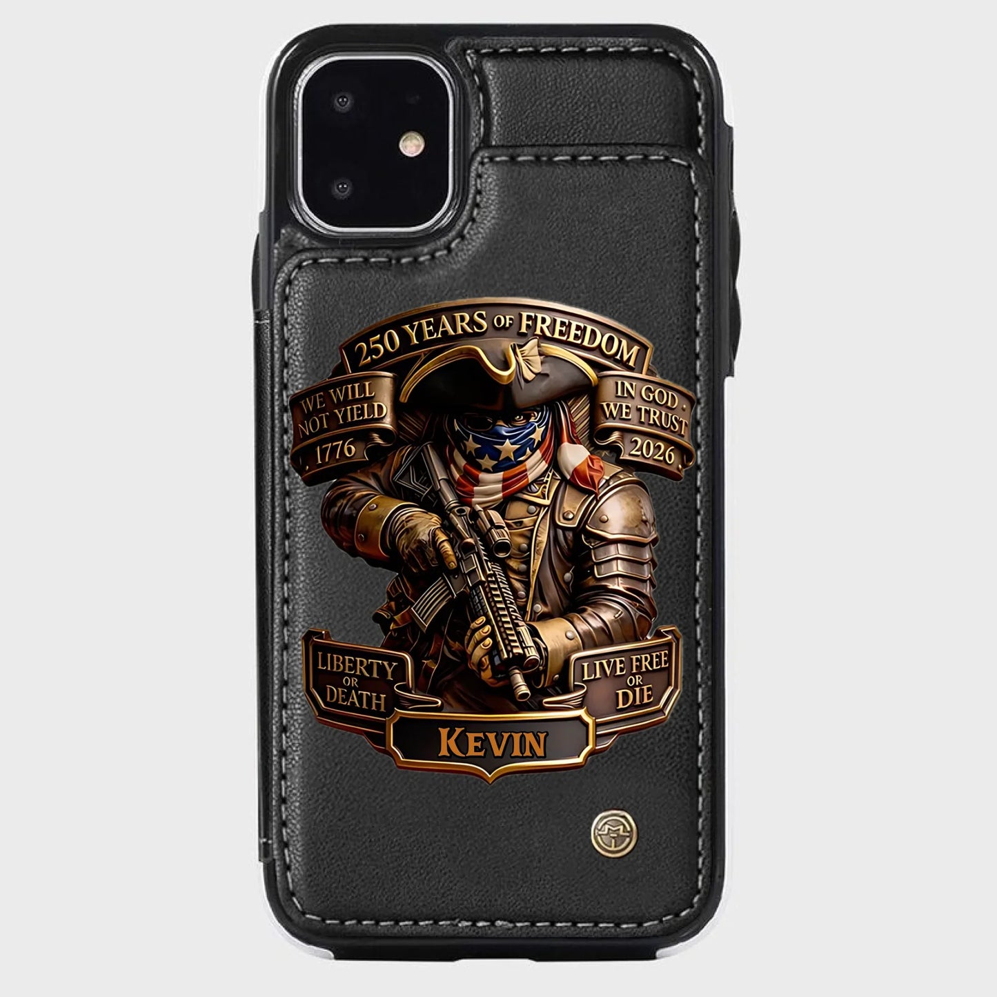 Live Free Tribute 250 Years Custom Wallet Phone Case