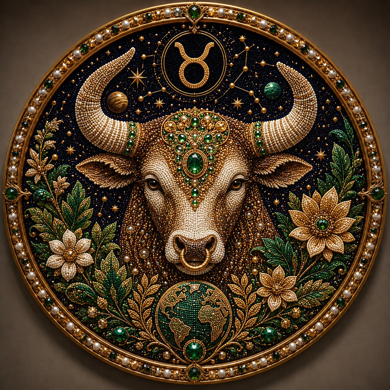 🌙♈ 12 Zodiac Signs Pearl Art Kit