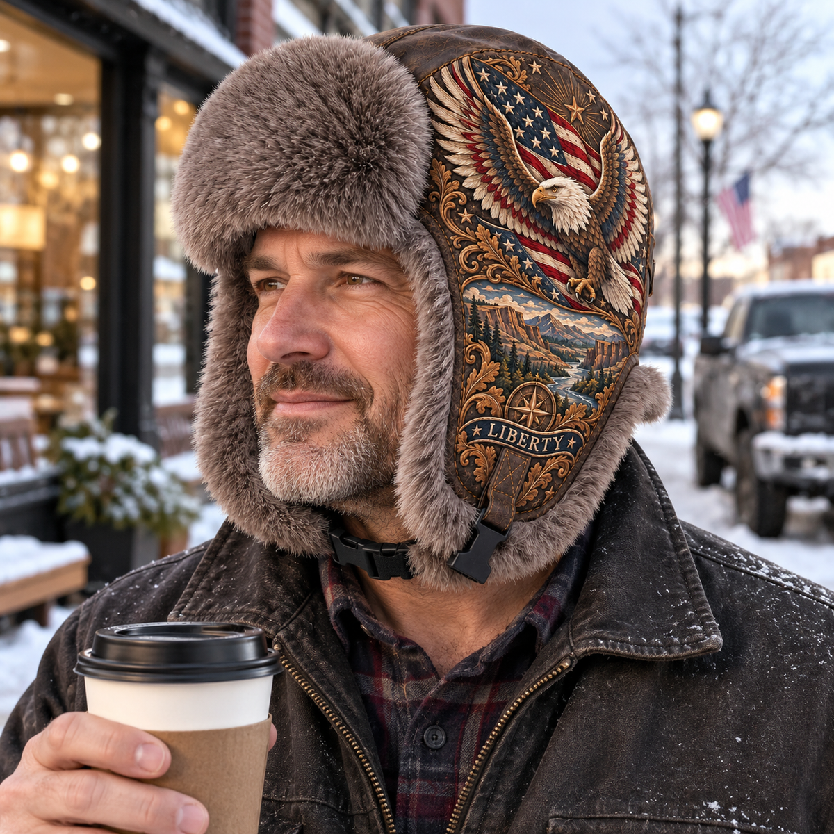 🦅 American Eagle Liberty Trapper Hat