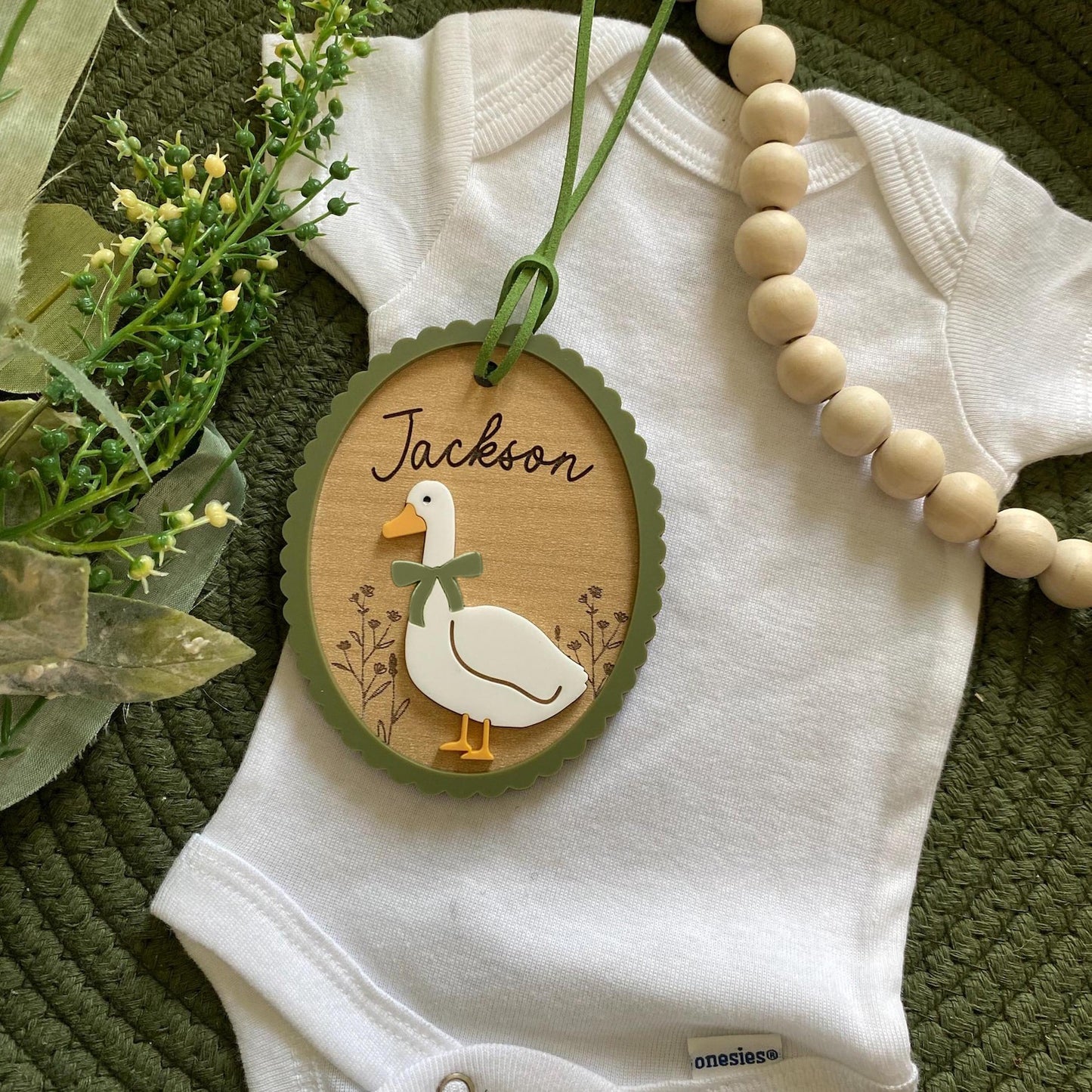Personalized Easter Ornament / Easter Basket Tag