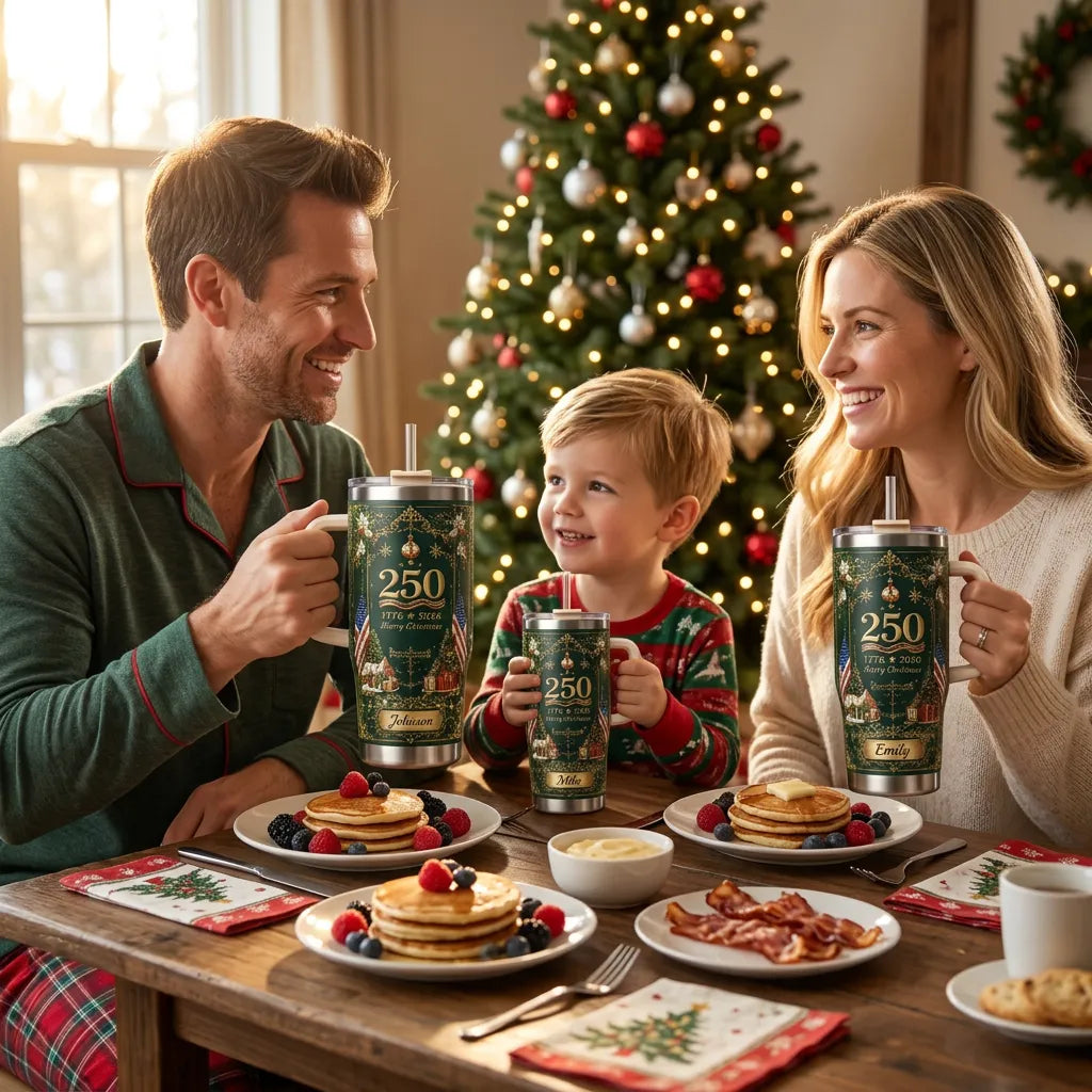 🎄 Personalized Christmas 250th Anniversary Tumbler