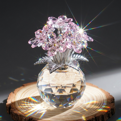 💎 Handmade Crystal Forget-Me-Not Flower Ornament