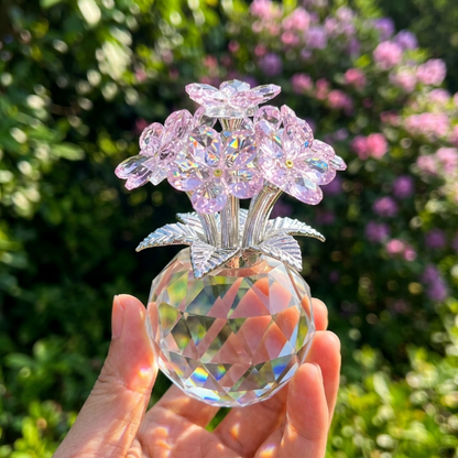💎 Handmade Crystal Forget-Me-Not Flower Ornament
