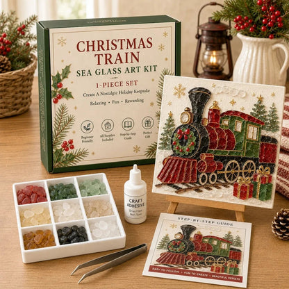 🎄🎄Beginner-Friendly DIY Christmas Sea Glass Art Kit