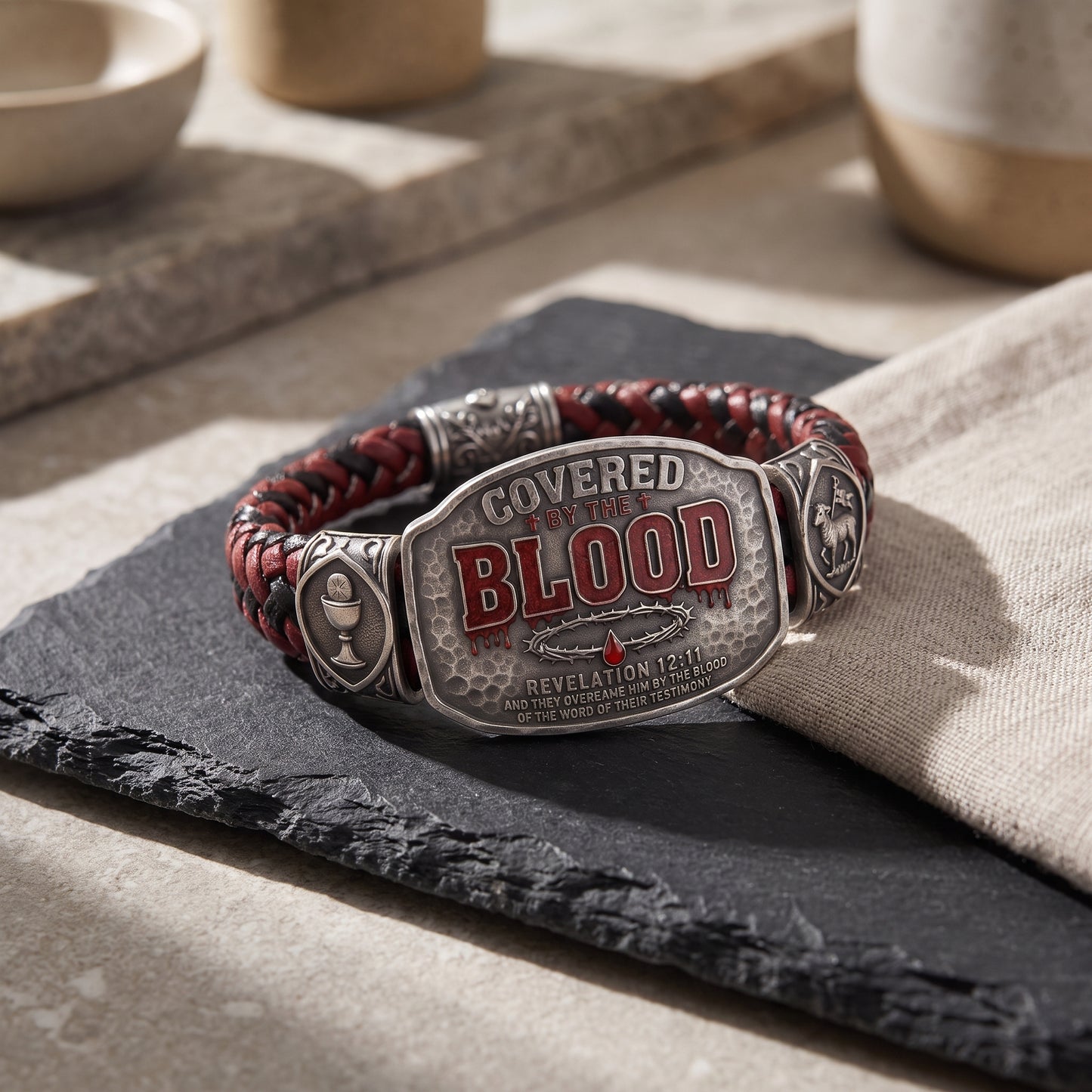 ✝️ Covered by the Blood Bracelet – Wear Your Victory on Your Wrist.