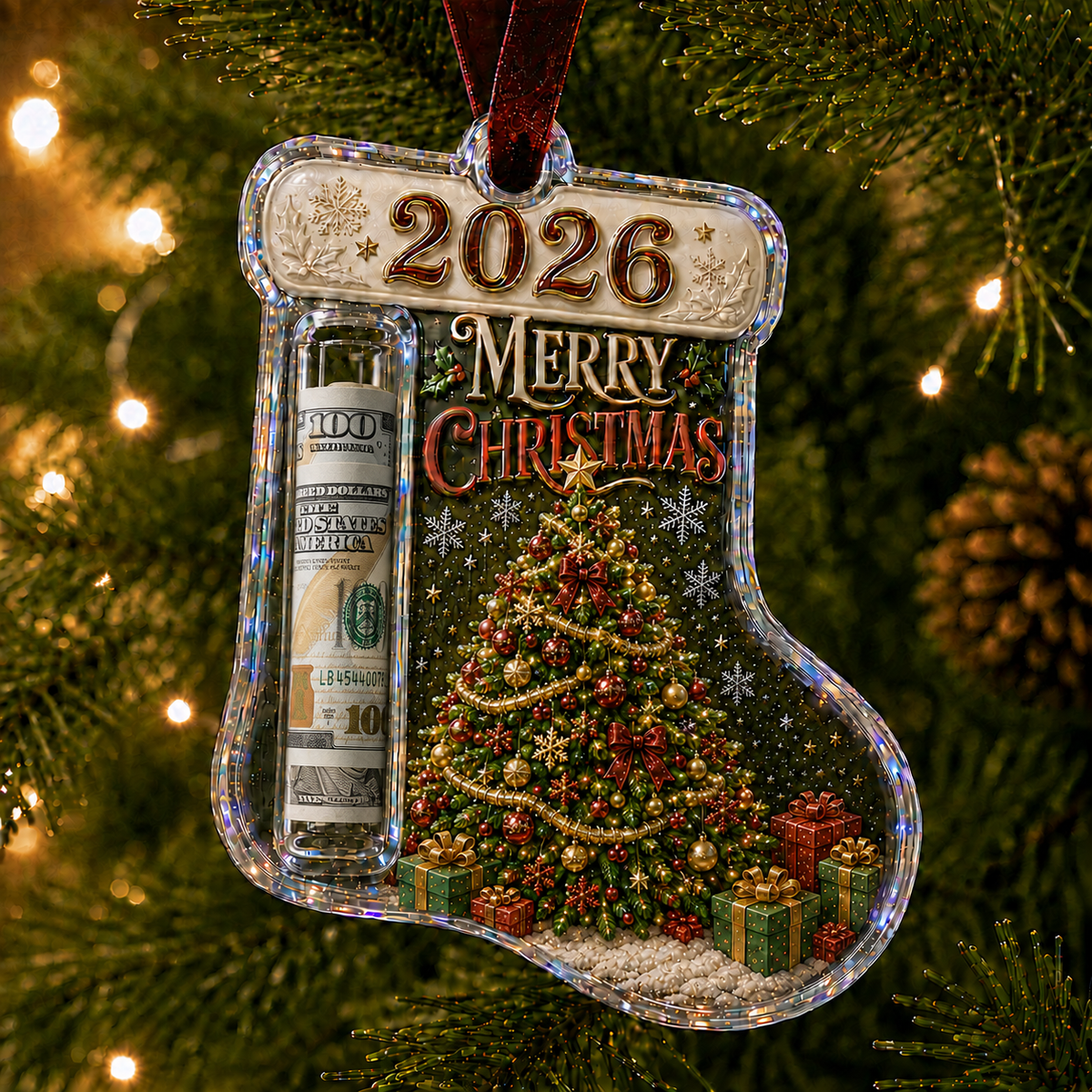 🎅 2026 Christmas Gift 50% Off--Cash Clip Christmas Tree Ornament