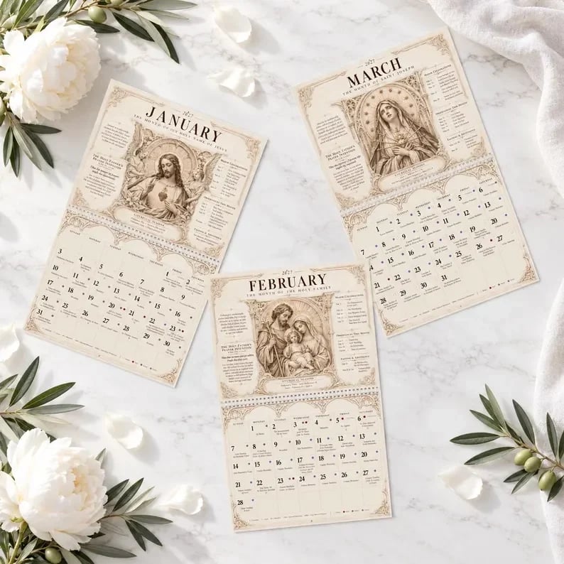 ✝️ 2027 Catholic Liturgical Wall Calendar