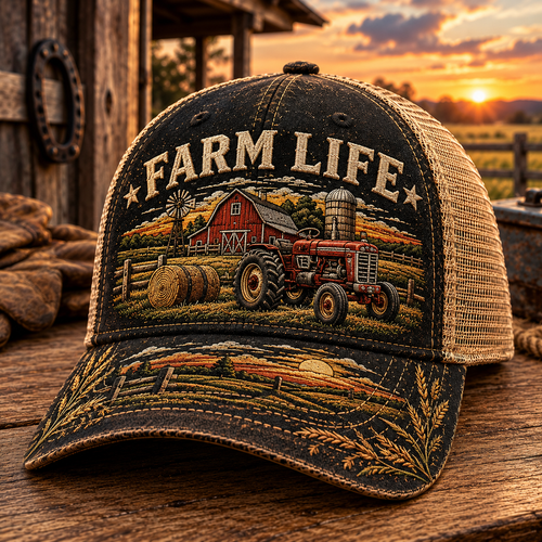 🚜🌾Farm Life Cap – A Special Gift for Farmers