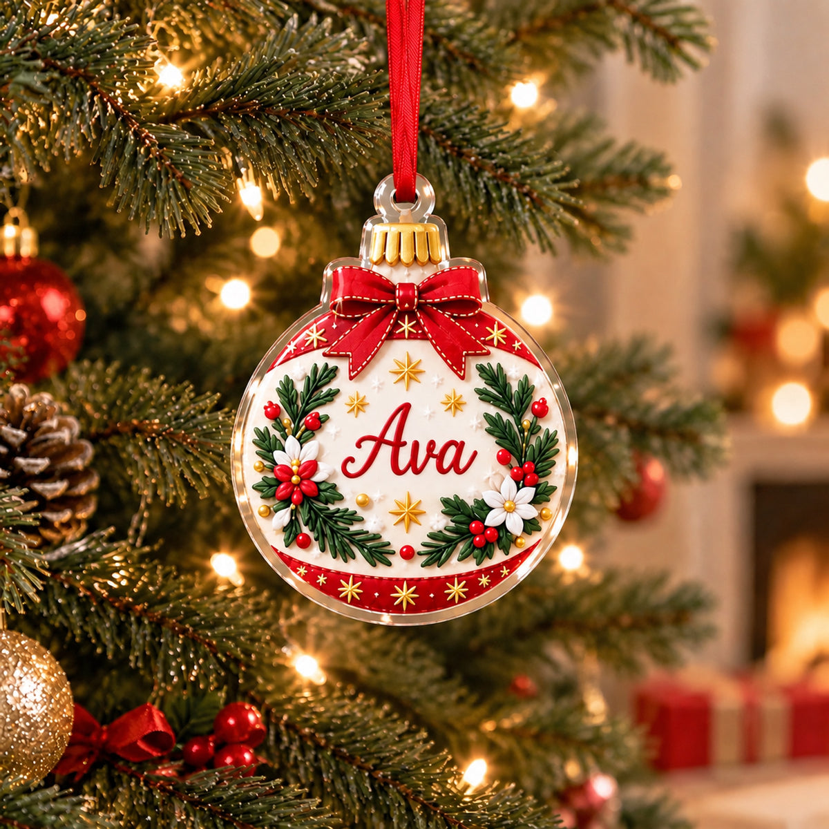 ✨❤️ Personalized Name Christmas Ornament