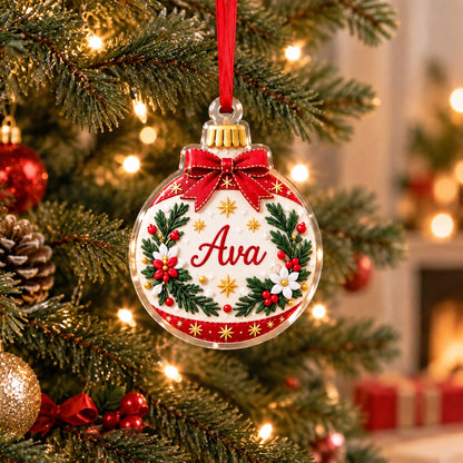 ✨❤️ Personalized Name Christmas Ornament