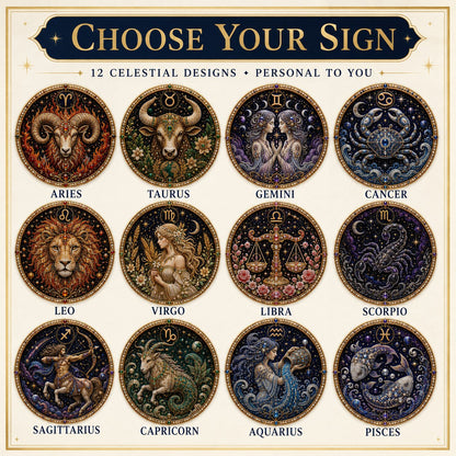🌙♈ 12 Zodiac Signs Pearl Art Kit