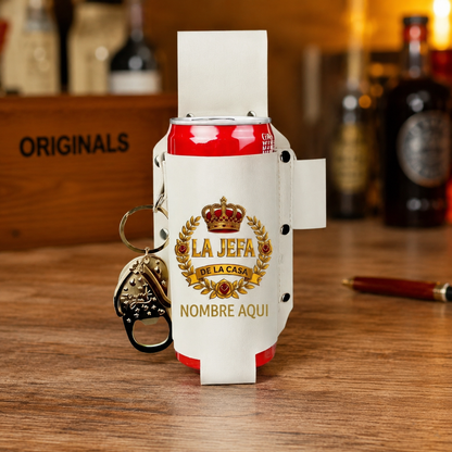 🍻Personalized El Jefe & La Jefa Beverage Holsters