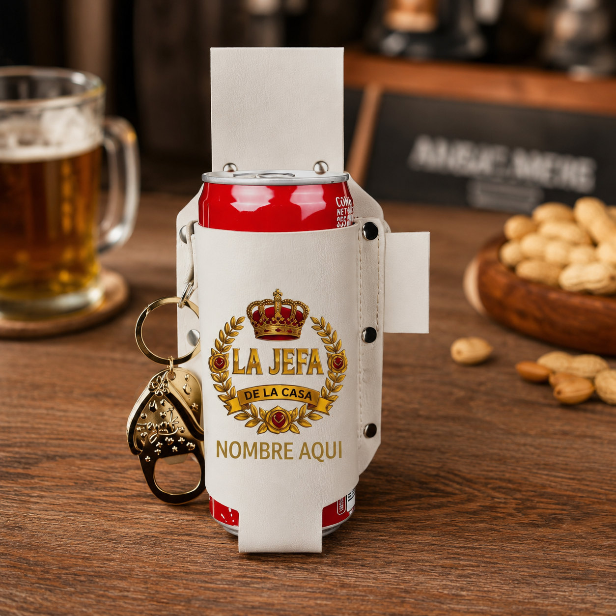 🍻Personalized El Jefe & La Jefa Beverage Holsters