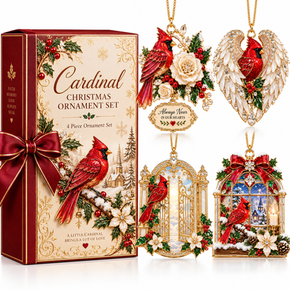 Cardinal Christmas Ornament –  Red Bird Holiday Keepsake, Meaningful Memorial Gift for Family & Loved Ones