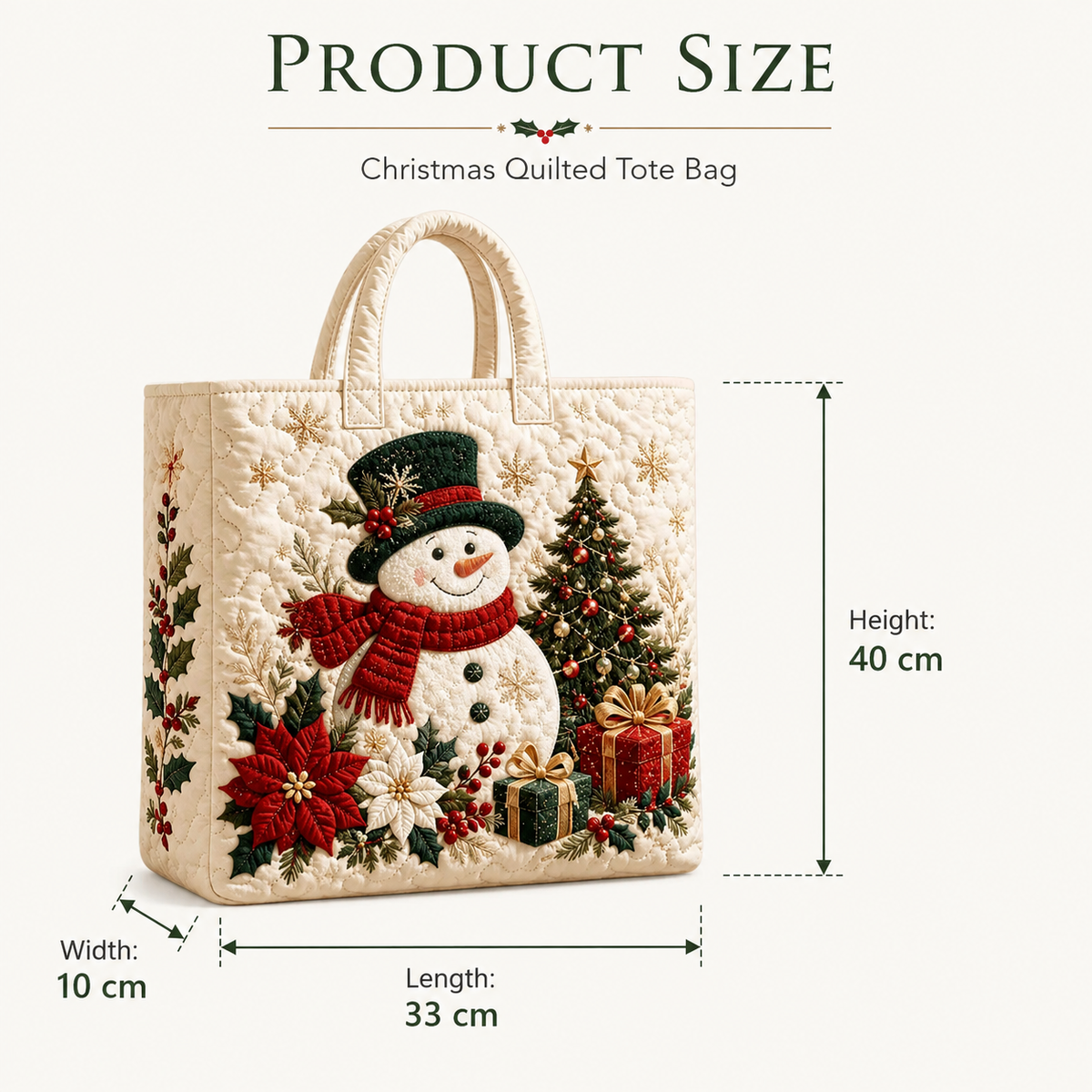 🔥Hot Sale🔥 - 🎄Christmas Quilted Tote Bag