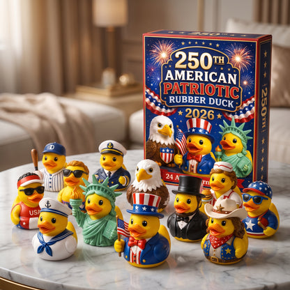 🦆 250th American Patriotic Rubber Duck Advent Calendar 2026 – 24 Days of Red, White & Blue Surprises!