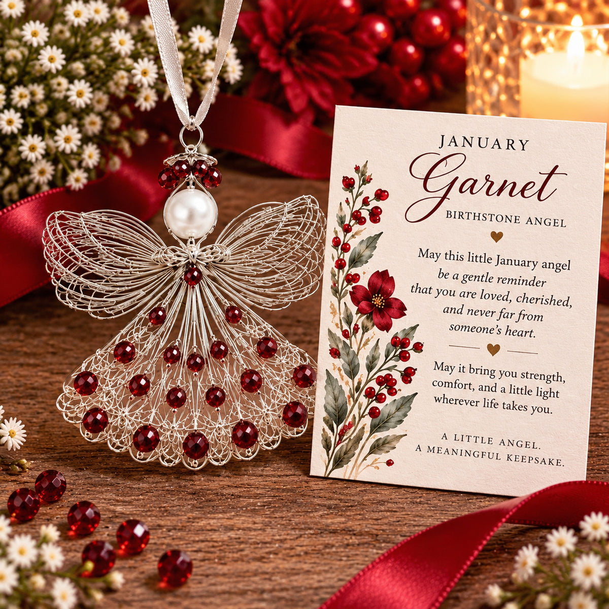 👼Birthstone Angel Wire Ornament