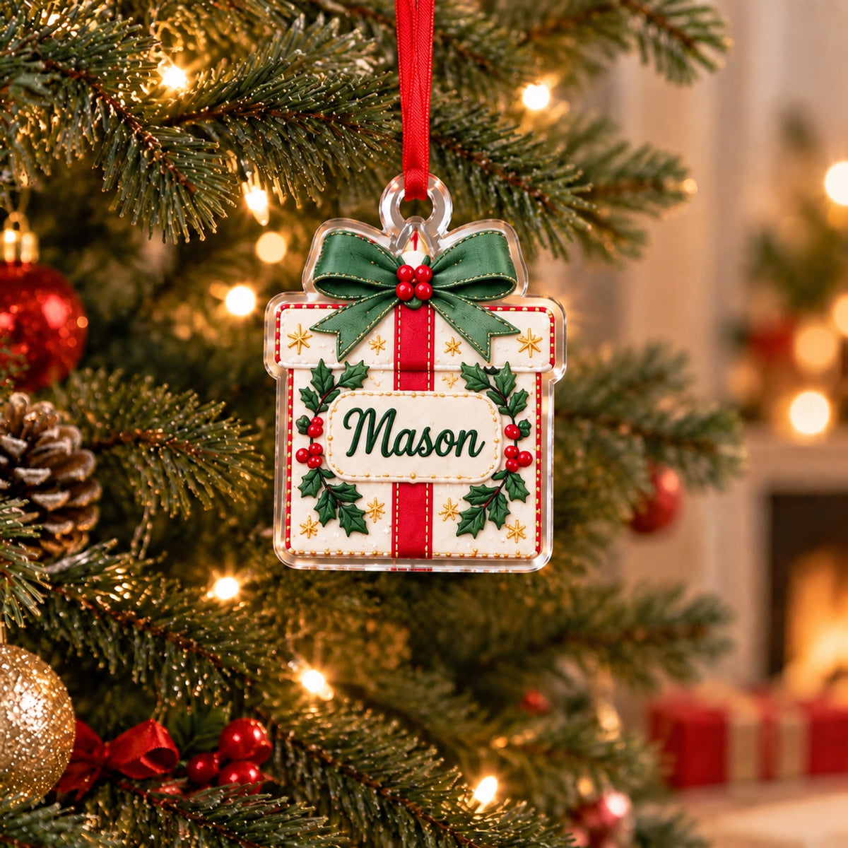 ✨❤️ Personalized Name Christmas Ornament