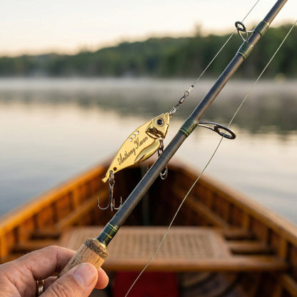 Custom Laser Engraved Fishing Lure: Personalized Gift for Dad